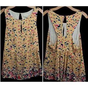 Mod Cloth Confetti Top Tank with Cut-Out Back. 1X